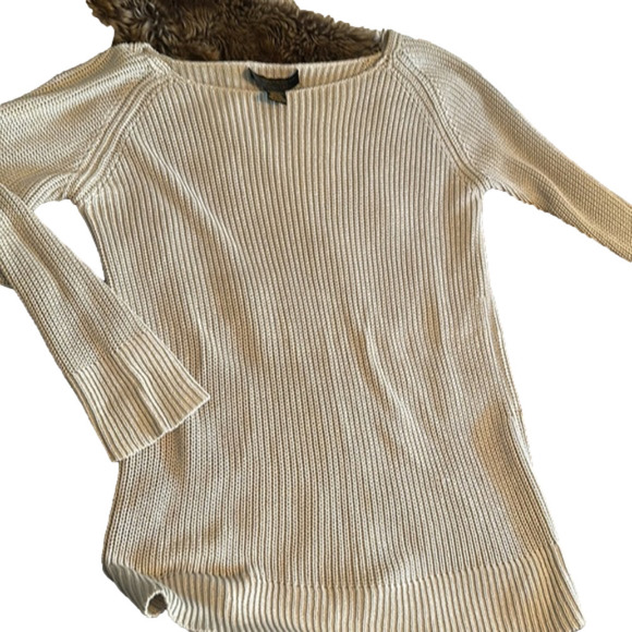 DONNA Karan Essentials champagne sweater that hugs your body ever so slightly L - Picture 1 of 11